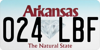 AR license plate 024LBF