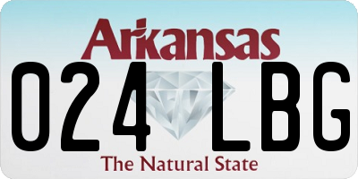 AR license plate 024LBG