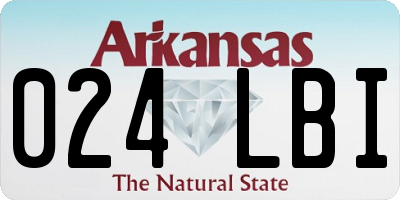 AR license plate 024LBI