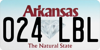 AR license plate 024LBL