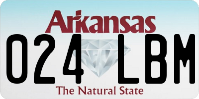 AR license plate 024LBM