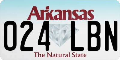 AR license plate 024LBN