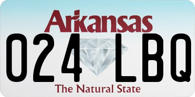 AR license plate 024LBQ
