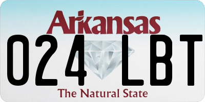 AR license plate 024LBT