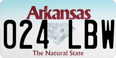 AR license plate 024LBW