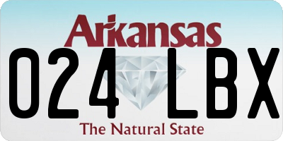 AR license plate 024LBX