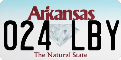 AR license plate 024LBY