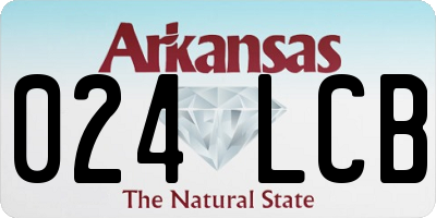 AR license plate 024LCB