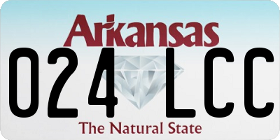 AR license plate 024LCC