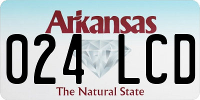 AR license plate 024LCD