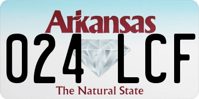 AR license plate 024LCF