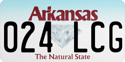 AR license plate 024LCG