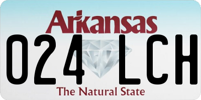 AR license plate 024LCH