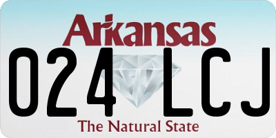 AR license plate 024LCJ