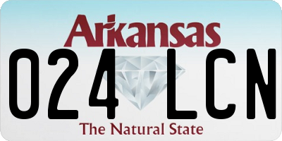 AR license plate 024LCN