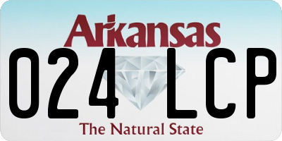 AR license plate 024LCP