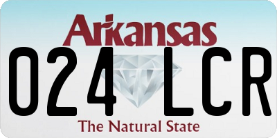 AR license plate 024LCR