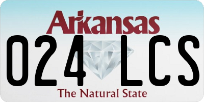 AR license plate 024LCS