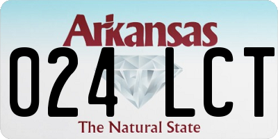 AR license plate 024LCT