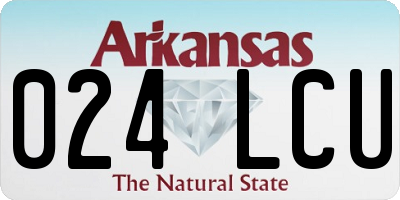 AR license plate 024LCU