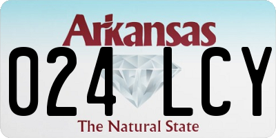 AR license plate 024LCY