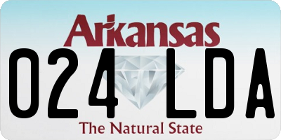 AR license plate 024LDA