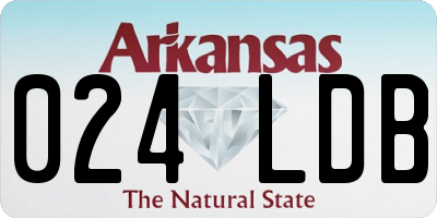 AR license plate 024LDB