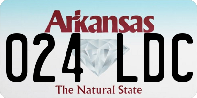 AR license plate 024LDC