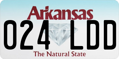 AR license plate 024LDD
