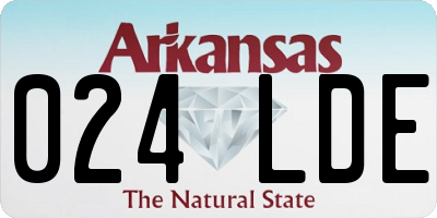 AR license plate 024LDE