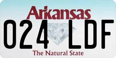 AR license plate 024LDF