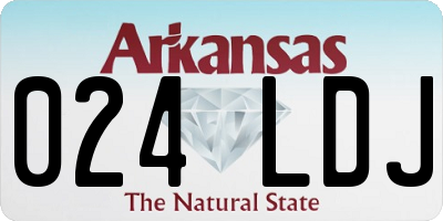 AR license plate 024LDJ