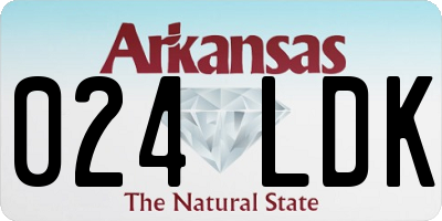 AR license plate 024LDK