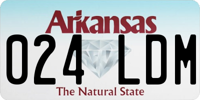 AR license plate 024LDM