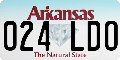 AR license plate 024LDO