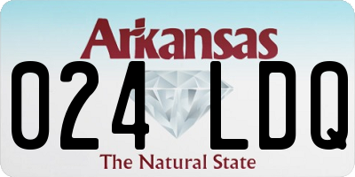 AR license plate 024LDQ