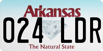 AR license plate 024LDR