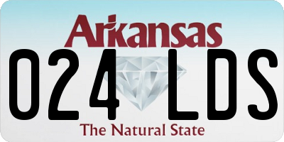 AR license plate 024LDS