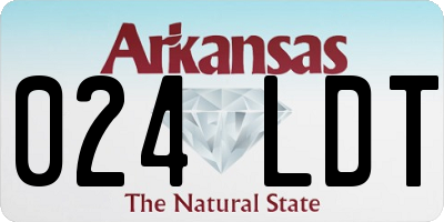 AR license plate 024LDT