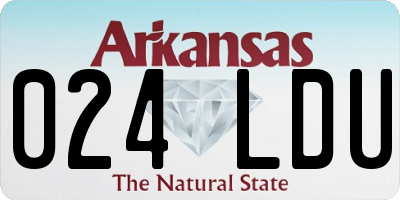 AR license plate 024LDU