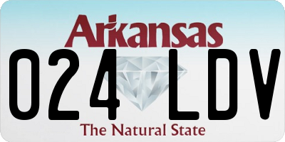 AR license plate 024LDV