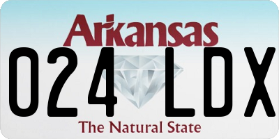 AR license plate 024LDX