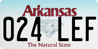 AR license plate 024LEF