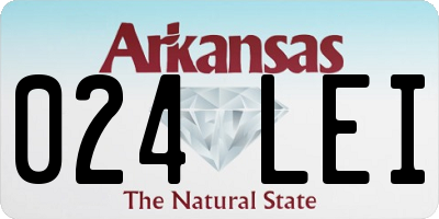 AR license plate 024LEI