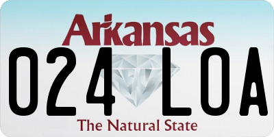 AR license plate 024LOA