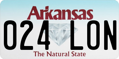 AR license plate 024LON