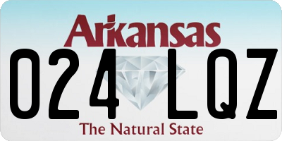 AR license plate 024LQZ