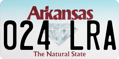 AR license plate 024LRA
