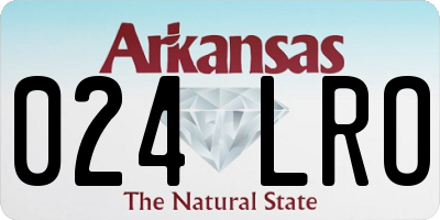 AR license plate 024LRO