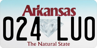 AR license plate 024LUO